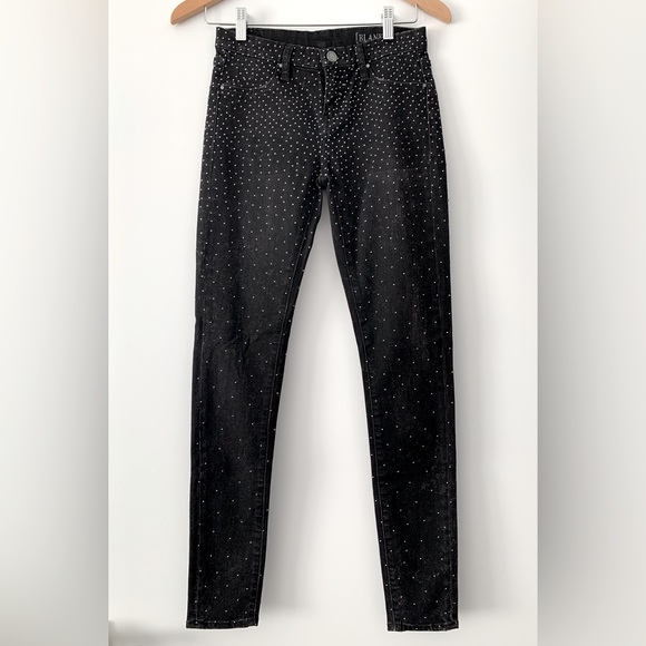 ❗️CLEAROUT❗️ EUC! BLANK NYC ombré studded black SKINNY JEANS Size 26 (25 fit) - Picture 2 of 7